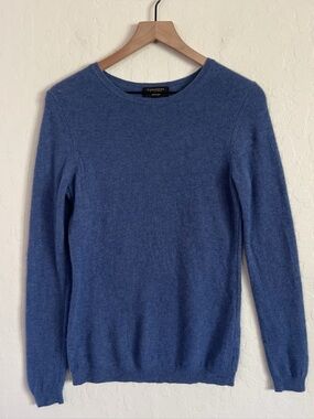 Charter Club 100% Cashmere Long Sleeve Pullover Crewneck Sweater Medium Blue
